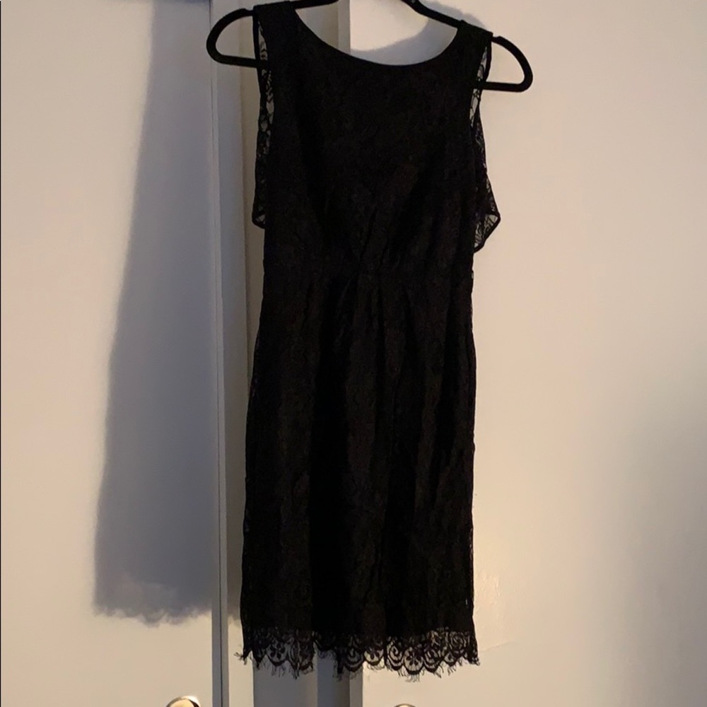 Black lace dress